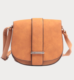 Sac besace arrondi marron cognac femme CACHE CACHE