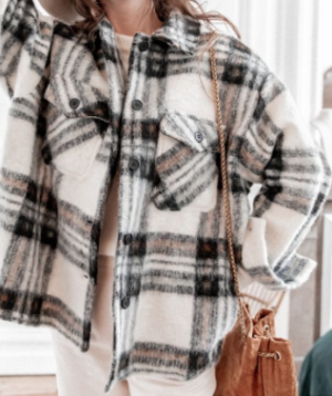 Manteau Court Oslo 100% Laine Beige PRETTY WIRE