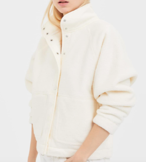 Blouson en mouton synthétique stradivarius