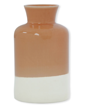 Collection ALMA Vase orange en céramique Ht.24cm bruno evrard
