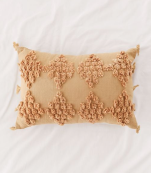 Tufted Geo Bolster Pillow GOLD urban outfitters home