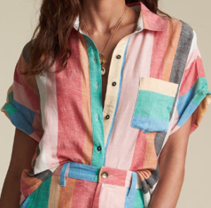 CHEMISE MANCHES COURTES SANTORINI DREAMS Billabong x Sincerely Jules / Réf: S3TP22-MASTER