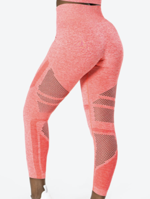 Queen Mesh 7/8 Tights Pink Melange Wmn ICIW