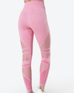 Queen Mesh 7/8 Tights Rose Pink Melange Wmn I CAN I WILL