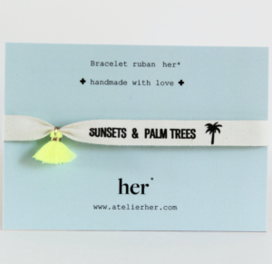 Bracelet ruban – sunsets n°2 ATELIER HER