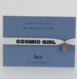 Bracelet ruban – cosmic girl n°1 ATELIER HER