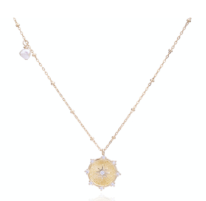 COMPASS TOKEN NECKLACE ZOZISHINE