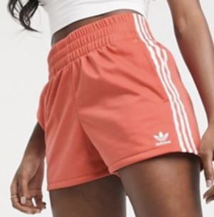 adidas Originals – adicolor – Short à trois bandes – Rouge