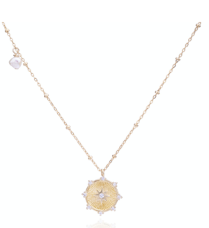 COMPASS TOKEN NECKLACE ZOZISHINE