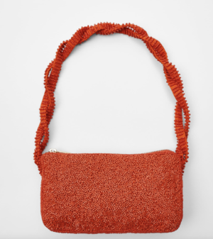 MINI SAC PORTÉ ÉPAULE À VERROTERIES CORAIL ZARA