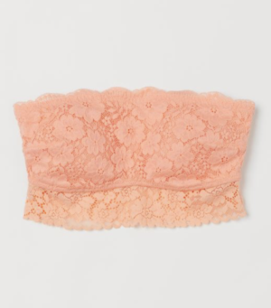 Soutien-gorge en dentelle bandeau orange H&M