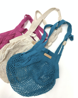 String Cotton Sac à provisions /sac filet de coton vintage- sur épaule-naturel AELIA GREEK SANDALS