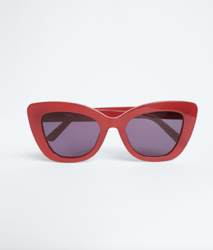 Lunettes de soleil rouge ZARA