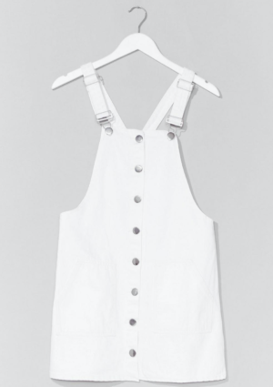 What Do You Jean Denim Overall Mini Dress nasty gal