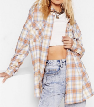 Chemise oversize à carreaux Carreaux jalouses NASTY GAL