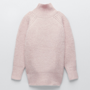 PULL EN MAILLE OVERSIZE ROSE ZARA
