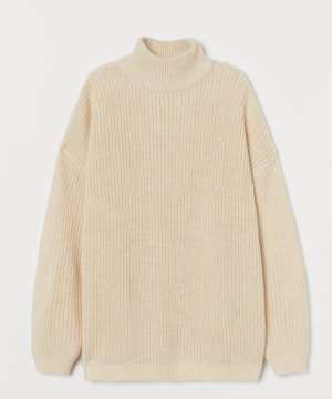 Pull col roulé BEIGE H&M