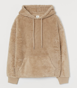 Sweat en tissu peluche beige H&M