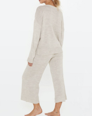 Ensemble de confort pull & pantalon large en maille Madame flemmarde NASTY GAL