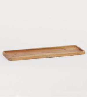 Plateau rectangulaire en bois H&M
