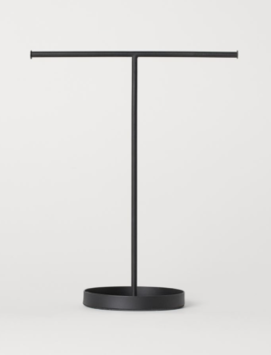 Porte-bijoux en métal noir H&M