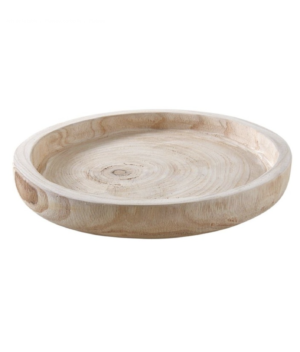 Plateau rond en paulownia 35 cm LA REDOUTE
