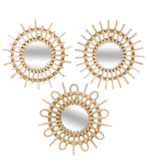 ATMOSPHERA 3 Miroirs Rotin Soleil