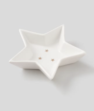 MONOPRIX MAISON Coupelle étoile, Petit modèle blanc