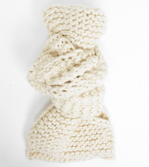 ASOS – Écharpe oversize en maille chunky – Crème