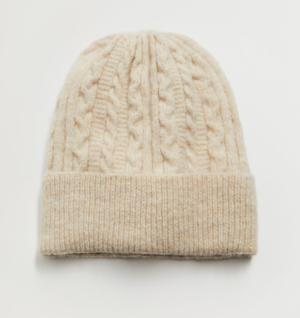 Bonnet maille torsadée MANGO