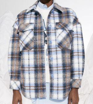 Surchemise en maille à carreaux stradivarius