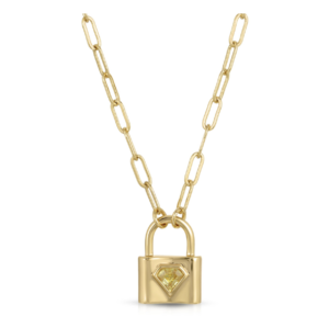 INDIO LOCK NECKLACE IN CITRINE JOY DRAVECKY
