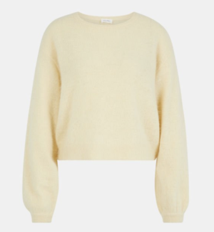 AMERICAN VINTAGE — Pull Mitibird crop ample maille duveteuse