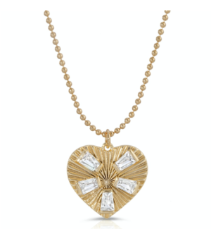 Modern Love Pendant – Clear Elizabeth Stone Jewelry