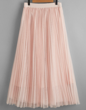 SHEIN Jupe en tulle avec plis