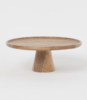 Plat à gâteau en bois H&M