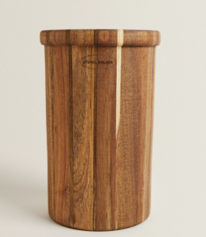 pot ustensiles en bois zara home
