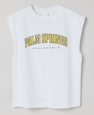 T-shirt sans manches palm spring H&M