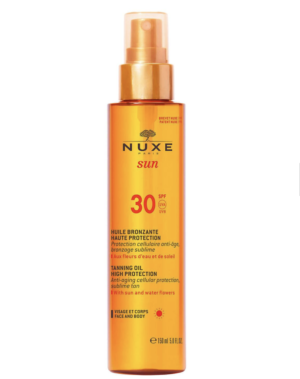 Huile bronzante Visaget et Corps SPF 30 de NUXE Sun (150ml) LOOKFANTASTIC