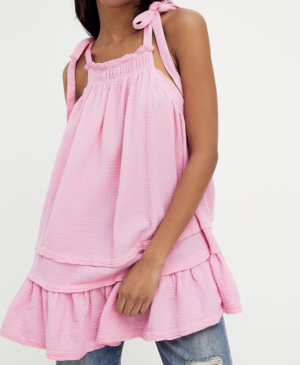 Fleur Washed Tunic FREE PEOPLE