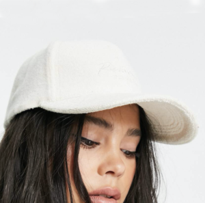 Reclaimed Vintage Inspired – Casquette en tissu éponge – Écru