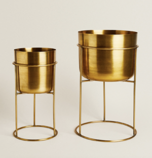 Cache pot doré ZARA HOME