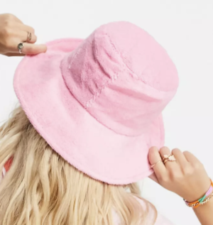 Glamorous – Bob en tissu éponge – Rose – Exclusivité