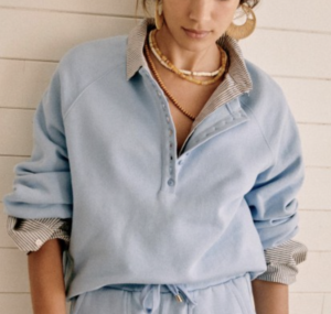 SWEATSHIRT MILEY Bleu Pastel Sézane