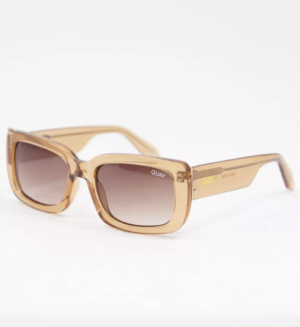 Quay – Yada Yada – Lunettes de soleil carrées pour femme – Marron