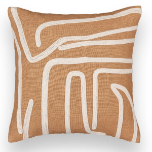 AM.PM Housse de coussin, pur lin, Cordou