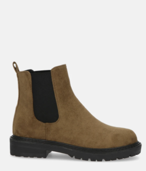 LENDA – khaki suede Chelsea boots QUANTICLO