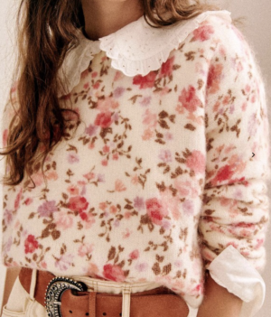 PULL DAISIE Ecru / Multico 100€ sézane