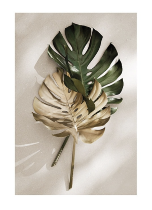 AFFICHE DESENIO FEUILLE TROPICALE