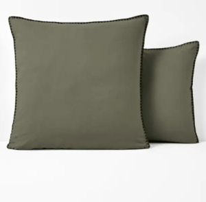 LA REDOUTE INTERIEURS Taie d’oreiller en coton lavé, brodée, Merida